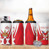 Personalized Northern Ireland 4 in 1 Can Cooler Tumbler Coat Of Arms With Map
