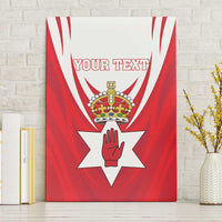 Personalized Northern Ireland Canvas Wall Art Coat Of Arms With Map