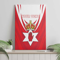Personalized Northern Ireland Canvas Wall Art Coat Of Arms With Map