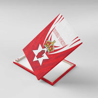 Personalized Northern Ireland Canvas Wall Art Coat Of Arms With Map