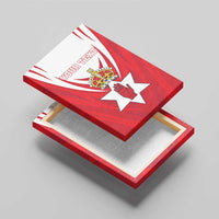 Personalized Northern Ireland Canvas Wall Art Coat Of Arms With Map