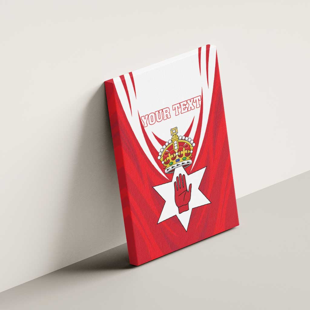 Personalized Northern Ireland Canvas Wall Art Coat Of Arms With Map
