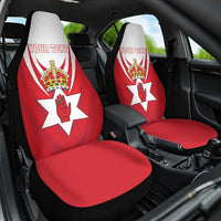 Personalized Northern Ireland Car Seat Cover Coat Of Arms With Map