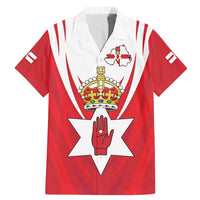 Personalized Northern Ireland Family Matching Mermaid Dress and Hawaiian Shirt Coat Of Arms With Map