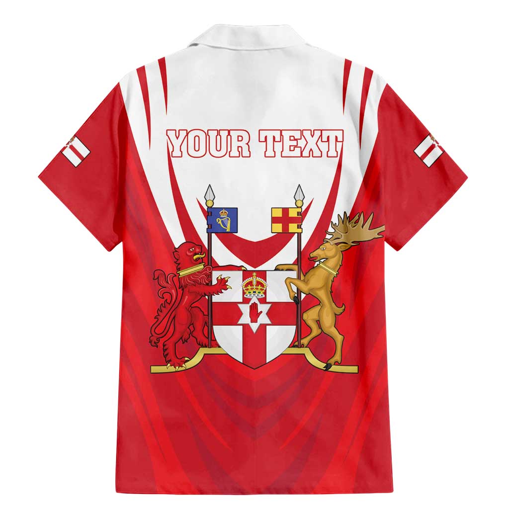 Personalized Northern Ireland Family Matching Mermaid Dress and Hawaiian Shirt Coat Of Arms With Map