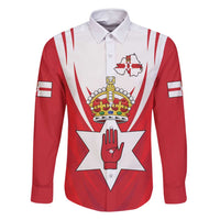 Personalized Northern Ireland Family Matching Off Shoulder Short Dress and Hawaiian Shirt Coat Of Arms With Map