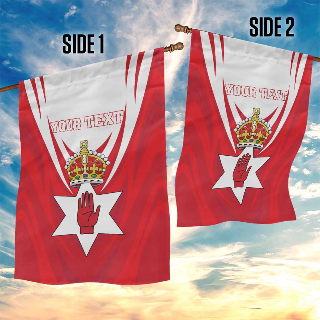 Personalized Northern Ireland Garden Flag Coat Of Arms With Map