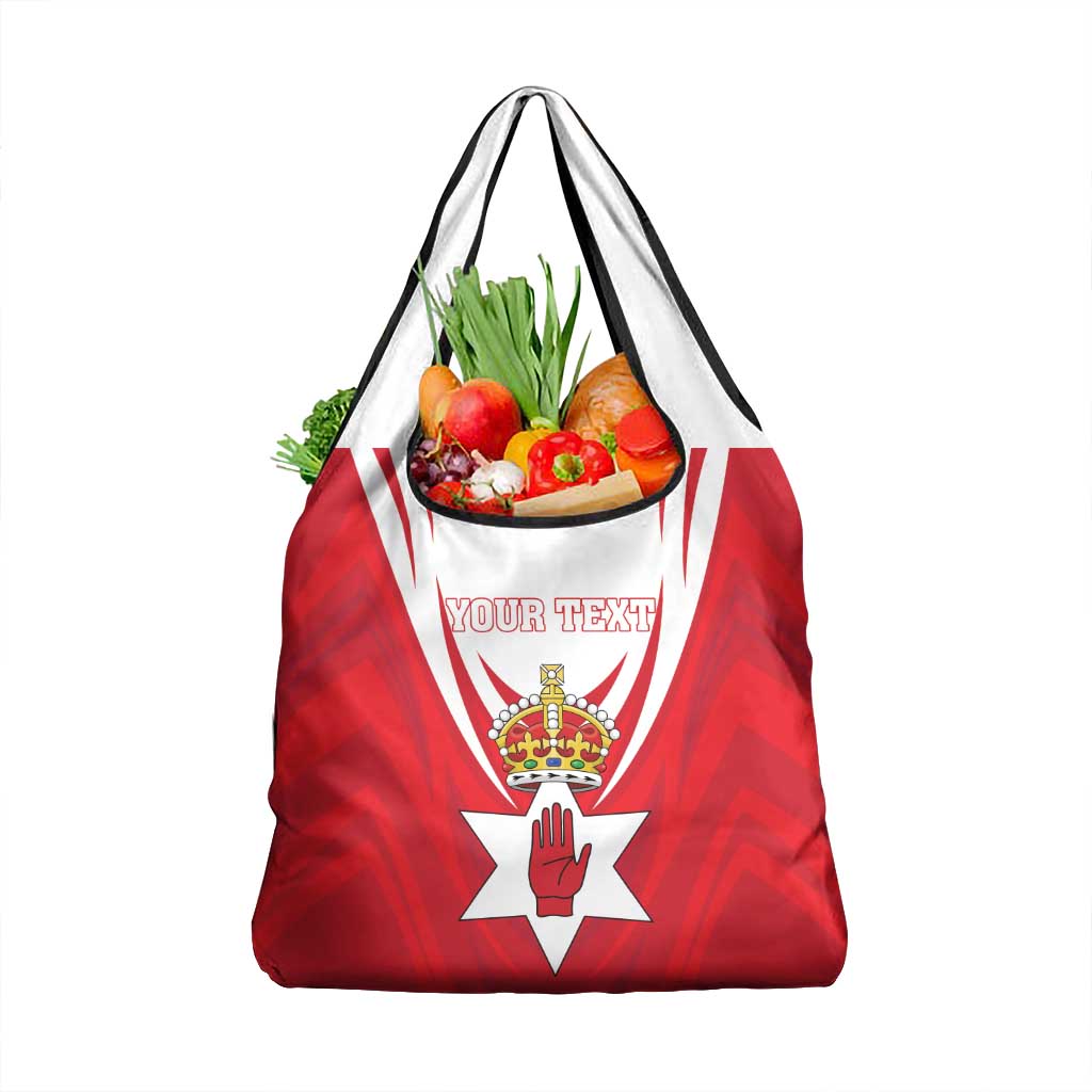 Personalized Northern Ireland Grocery Bag Coat Of Arms With Map
