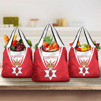 Personalized Northern Ireland Grocery Bag Coat Of Arms With Map