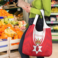 Personalized Northern Ireland Grocery Bag Coat Of Arms With Map
