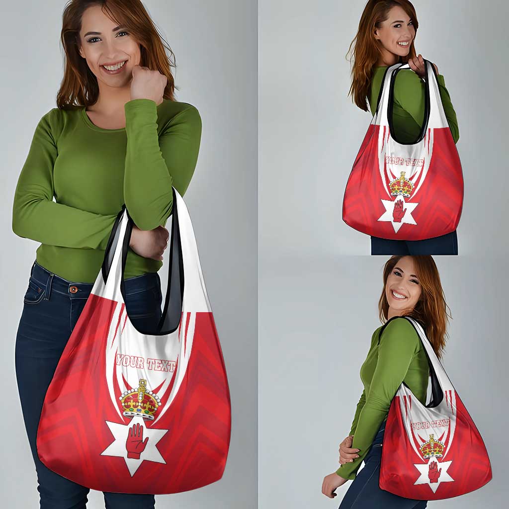 Personalized Northern Ireland Grocery Bag Coat Of Arms With Map