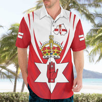 Personalized Northern Ireland Hawaiian Shirt Coat Of Arms With Map