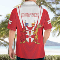 Personalized Northern Ireland Hawaiian Shirt Coat Of Arms With Map