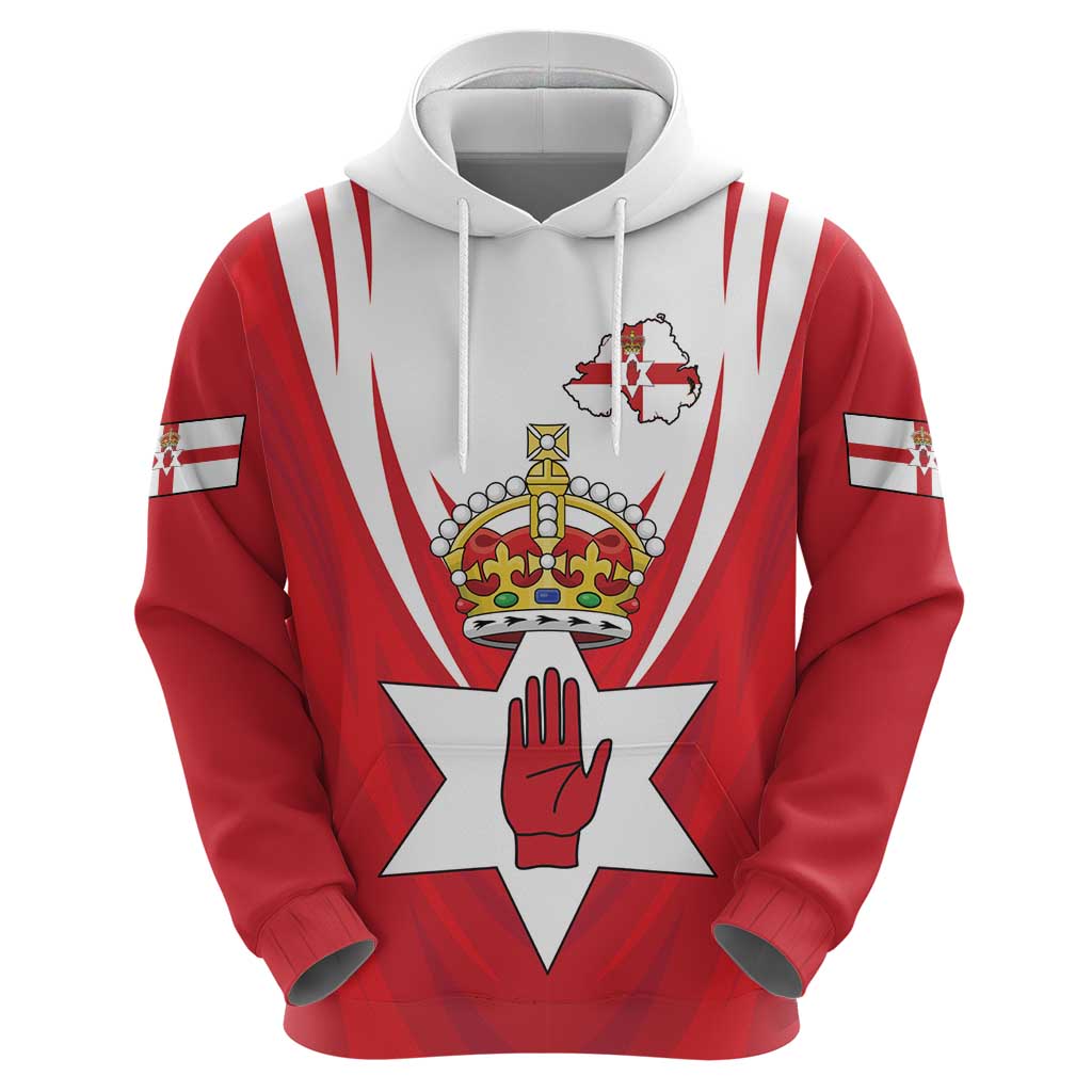 Personalized Northern Ireland Hoodie Coat Of Arms With Map