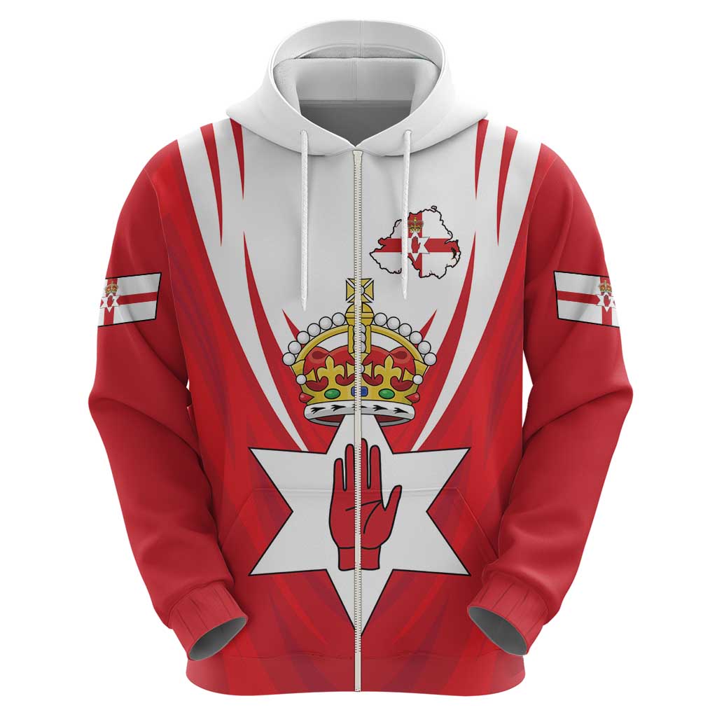 Personalized Northern Ireland Hoodie Coat Of Arms With Map
