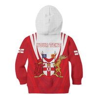 Personalized Northern Ireland Kid Hoodie Coat Of Arms With Map