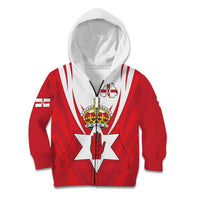 Personalized Northern Ireland Kid Hoodie Coat Of Arms With Map
