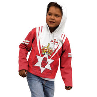 Personalized Northern Ireland Kid Hoodie Coat Of Arms With Map