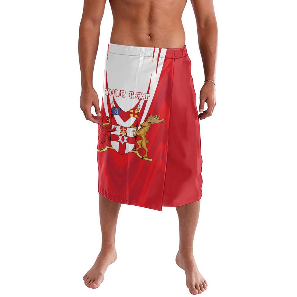 Personalized Northern Ireland Lavalava Coat Of Arms With Map