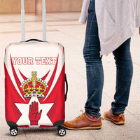Personalized Northern Ireland Luggage Cover Coat Of Arms With Map