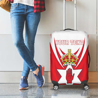 Personalized Northern Ireland Luggage Cover Coat Of Arms With Map