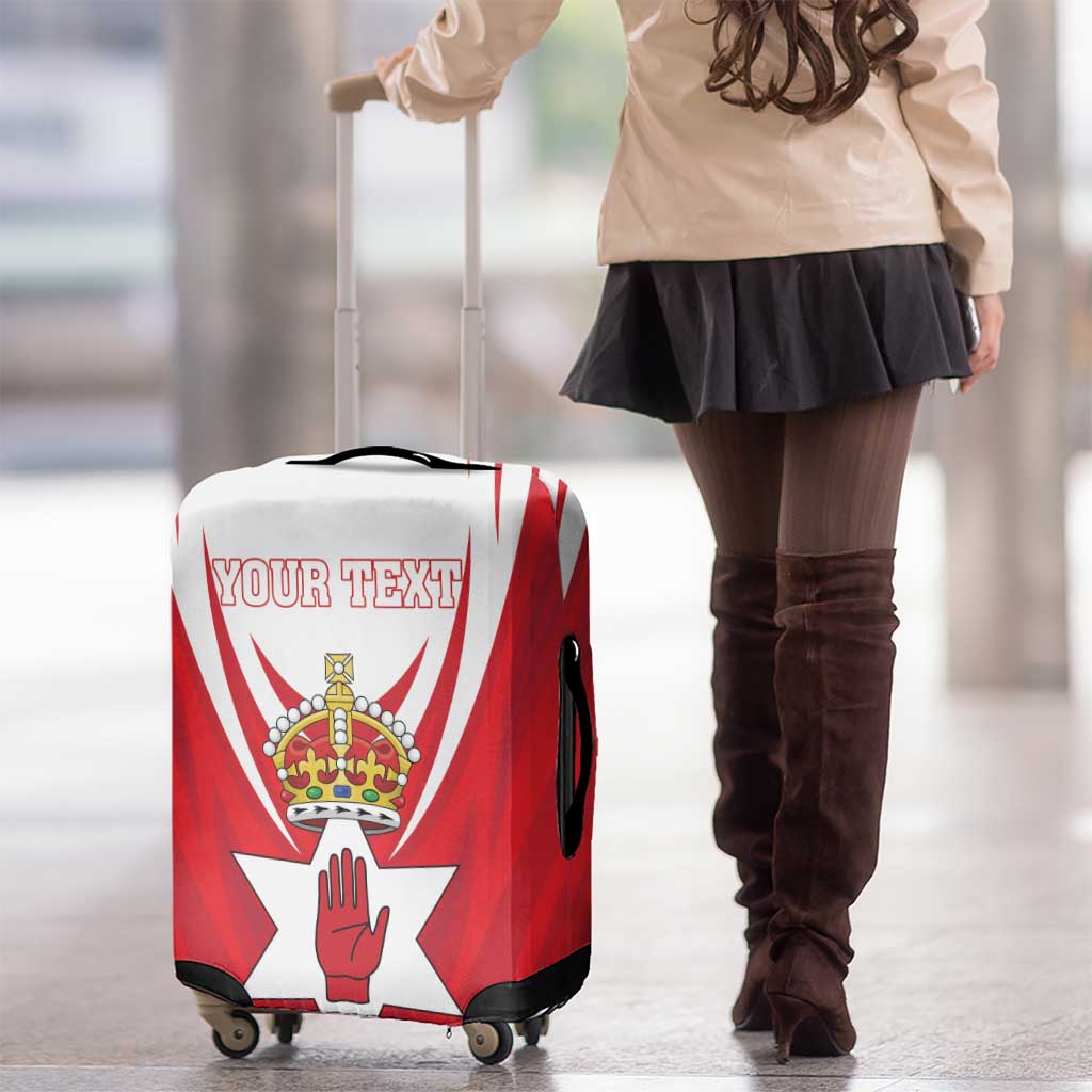 Personalized Northern Ireland Luggage Cover Coat Of Arms With Map