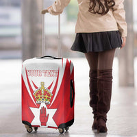 Personalized Northern Ireland Luggage Cover Coat Of Arms With Map