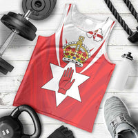 Personalized Northern Ireland Men Tank Top Coat Of Arms With Map