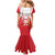 Personalized Northern Ireland Mermaid Dress Coat Of Arms With Map