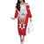 Personalized Northern Ireland Off The Shoulder Long Sleeve Dress Coat Of Arms With Map