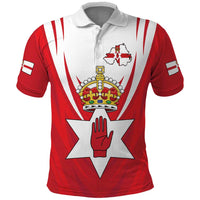 Personalized Northern Ireland Polo Shirt Coat Of Arms With Map
