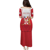 Personalized Northern Ireland Puletasi Coat Of Arms With Map