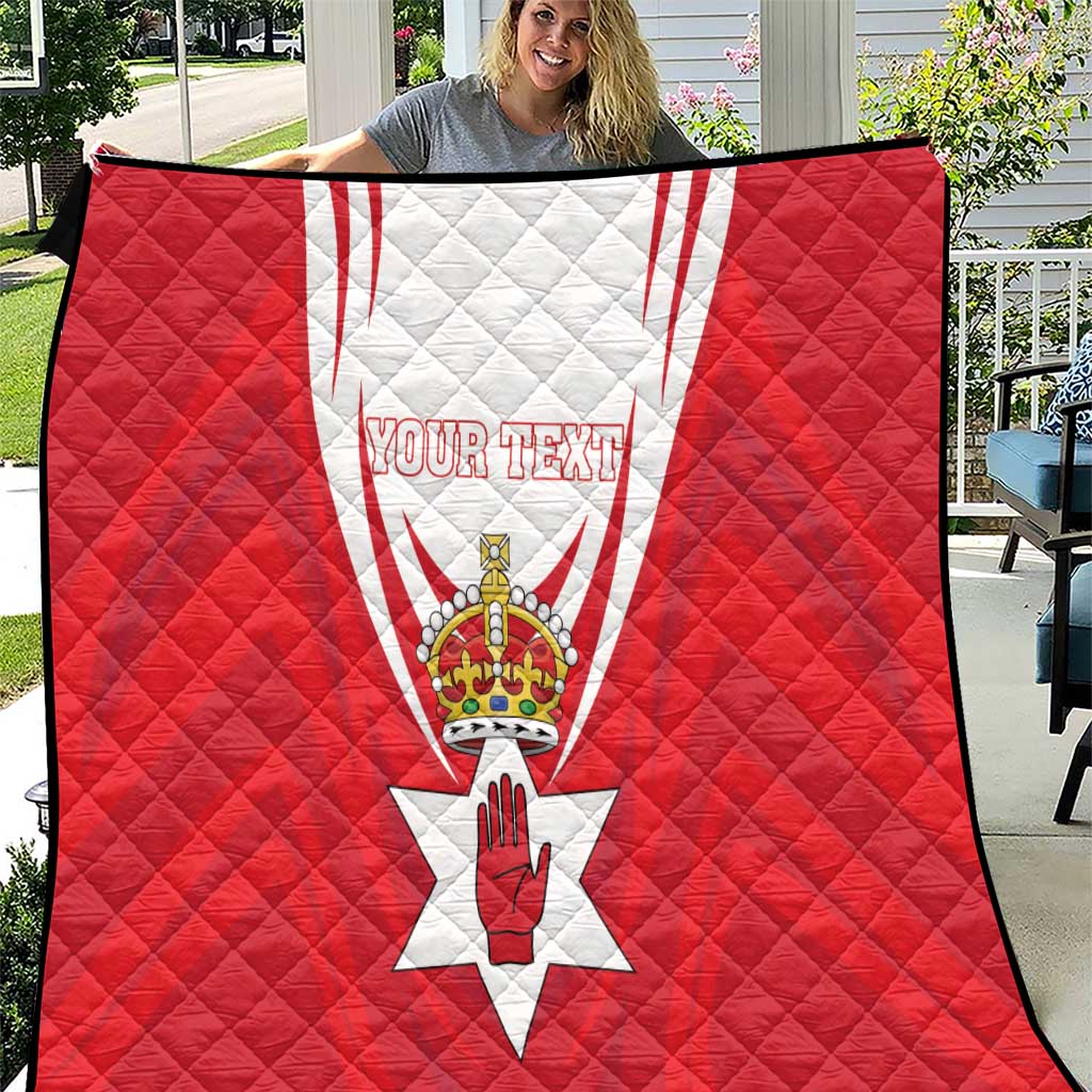 Personalized Northern Ireland Quilt Coat Of Arms With Map