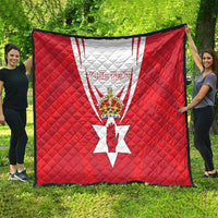 Personalized Northern Ireland Quilt Coat Of Arms With Map
