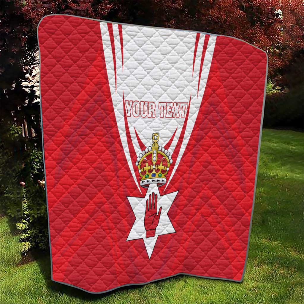 Personalized Northern Ireland Quilt Coat Of Arms With Map