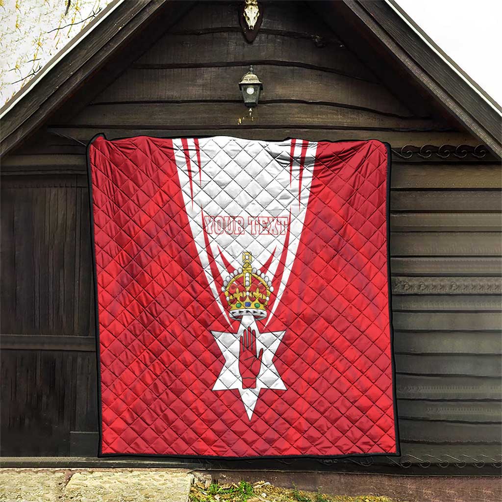 Personalized Northern Ireland Quilt Coat Of Arms With Map