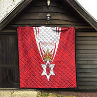 Personalized Northern Ireland Quilt Coat Of Arms With Map
