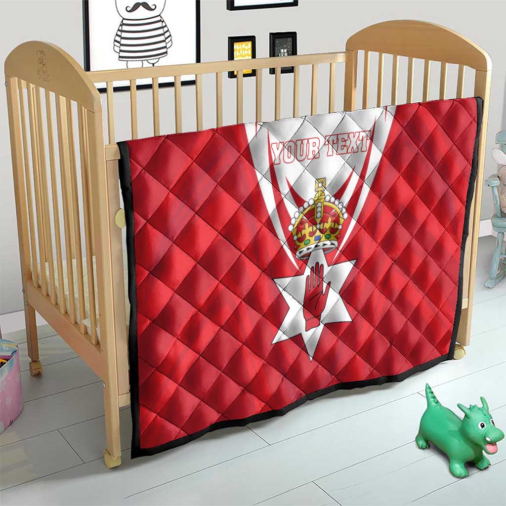 Personalized Northern Ireland Quilt Coat Of Arms With Map