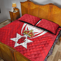 Personalized Northern Ireland Quilt Bed Set Coat Of Arms With Map