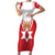 Personalized Northern Ireland Short Sleeve Bodycon Dress Coat Of Arms With Map