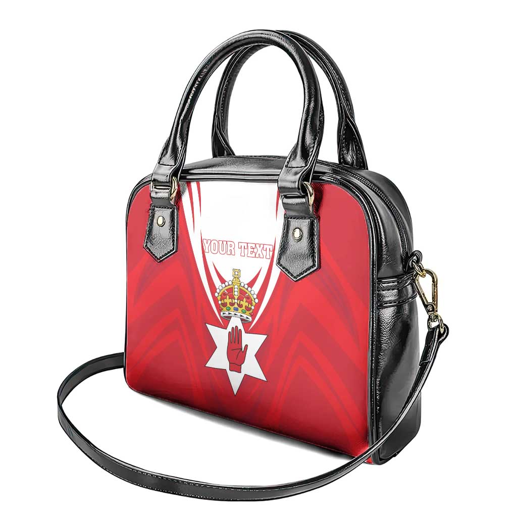 Personalized Northern Ireland Shoulder Handbag Coat Of Arms With Map