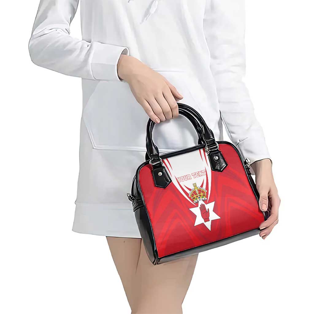 Personalized Northern Ireland Shoulder Handbag Coat Of Arms With Map