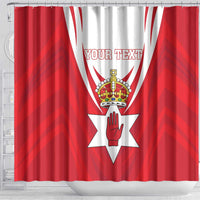 Personalized Northern Ireland Shower Curtain Coat Of Arms With Map