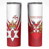 Personalized Northern Ireland Skinny Tumbler Coat Of Arms With Map