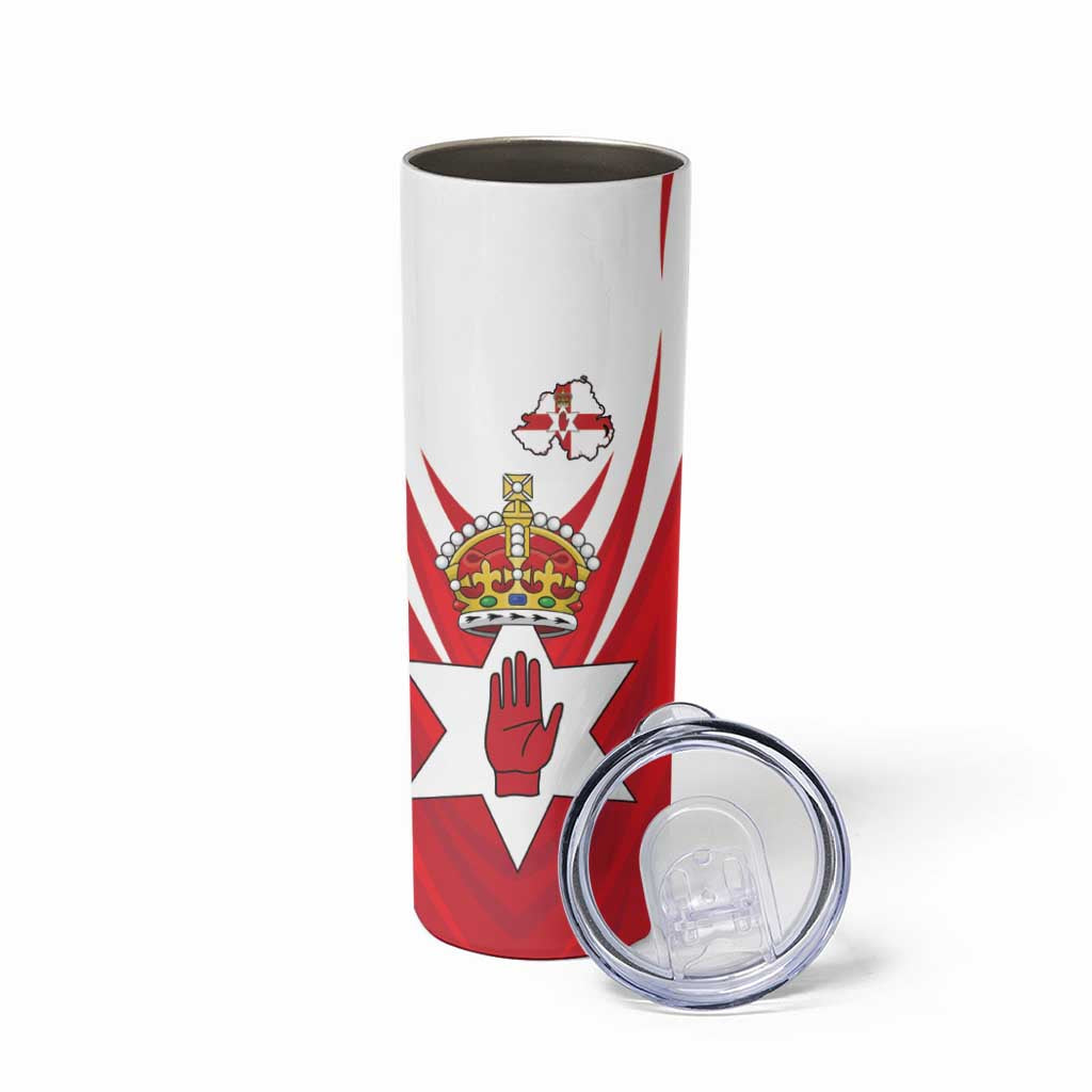 Personalized Northern Ireland Skinny Tumbler Coat Of Arms With Map