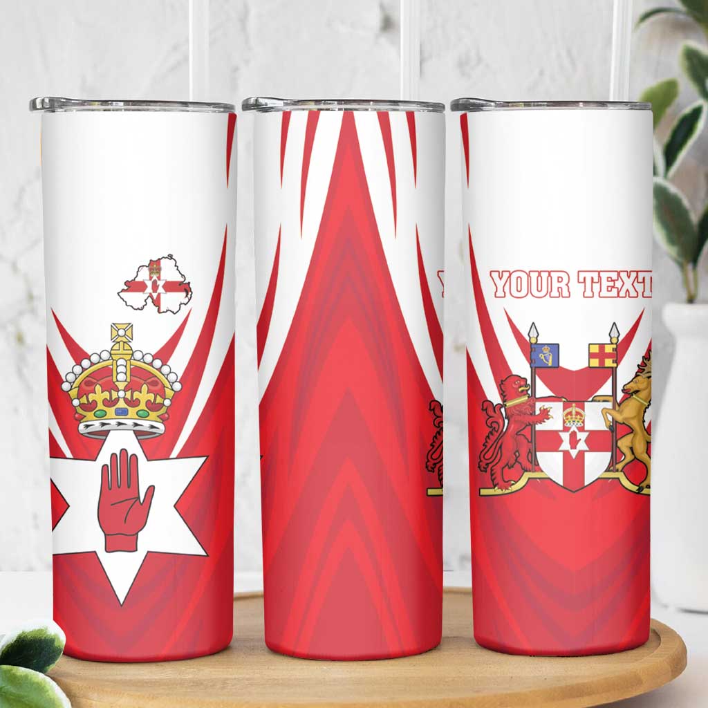 Personalized Northern Ireland Skinny Tumbler Coat Of Arms With Map