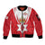 Personalized Northern Ireland Sleeve Zip Bomber Jacket Coat Of Arms With Map