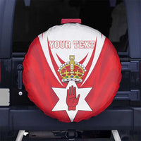 Personalized Northern Ireland Spare Tire Cover Coat Of Arms With Map