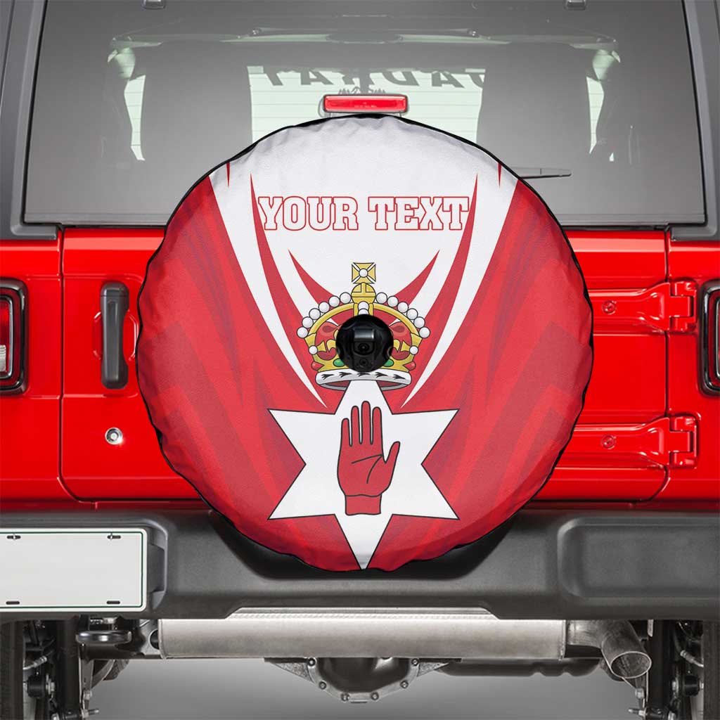 Personalized Northern Ireland Spare Tire Cover Coat Of Arms With Map