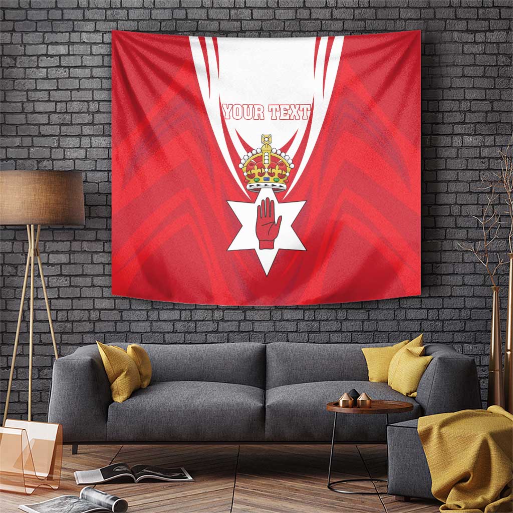Personalized Northern Ireland Tapestry Coat Of Arms With Map